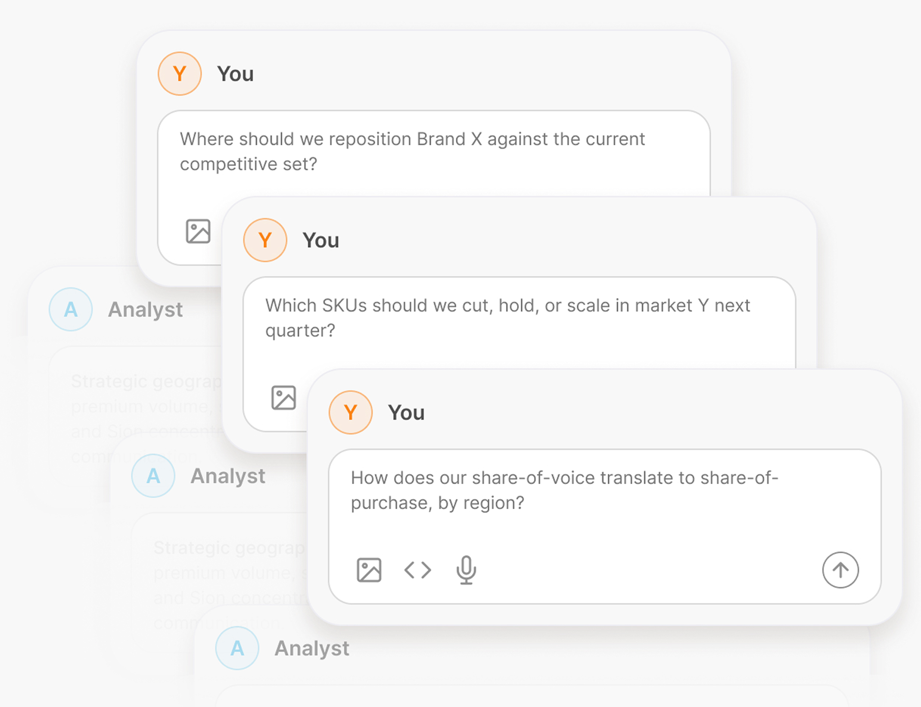 Ask a positioning question. Get a portfolio move and the targets to activate it.